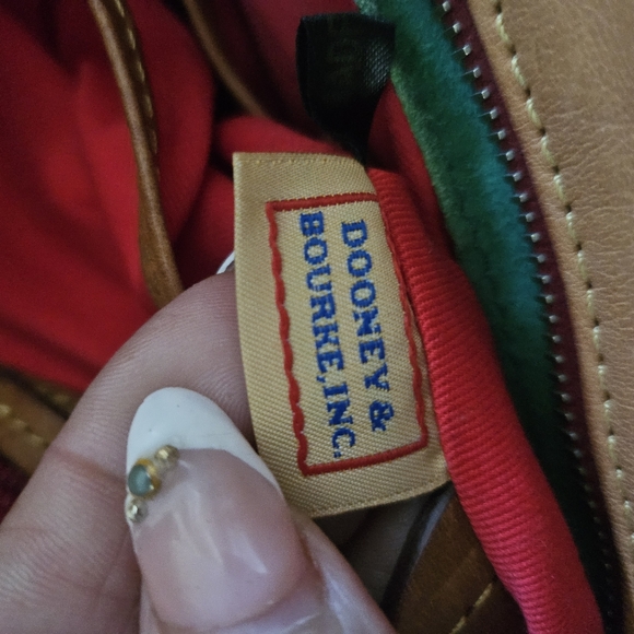 Dooney & Bourke Brown Women's Leather Top Handle Satchel Crossbody Bag. - Picture 15 of 16